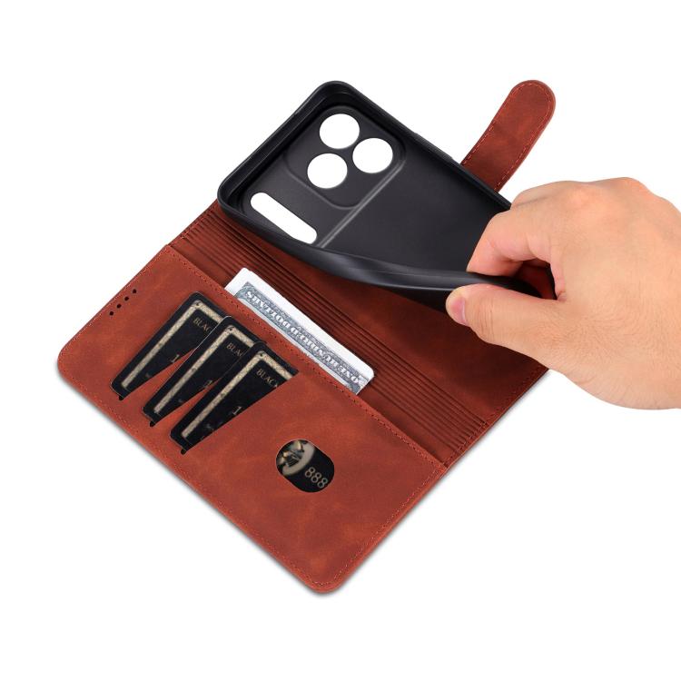 AZNS Skin Feel Calf Texture Flip Leather Phone Case