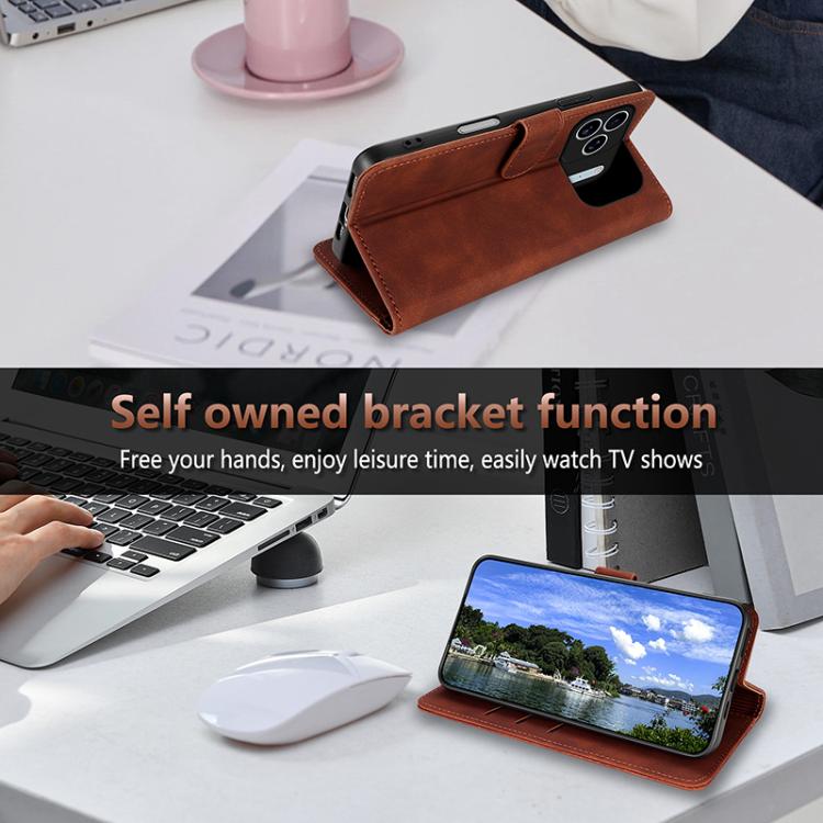 AZNS Skin Feel Calf Texture Flip Leather Phone Case