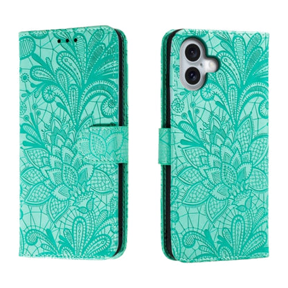 Lace Flower Embossing Flip Leather Phone Case
