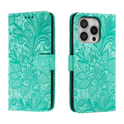 Lace Flower Embossing Flip Leather Phone Case
