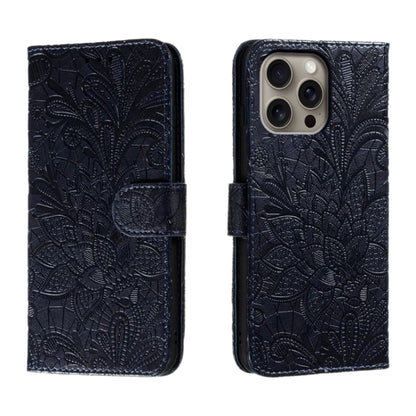 Lace Flower Embossing Flip Leather Phone Case