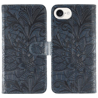 Lace Flower Embossing Flip Leather Phone Case