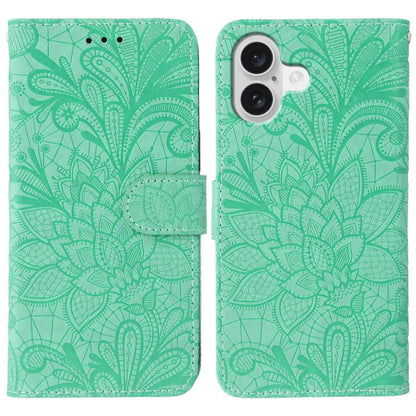 Lace Flower Embossing Flip Leather Phone Case