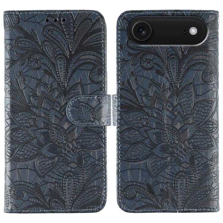 Lace Flower Embossing Flip Leather Phone Case