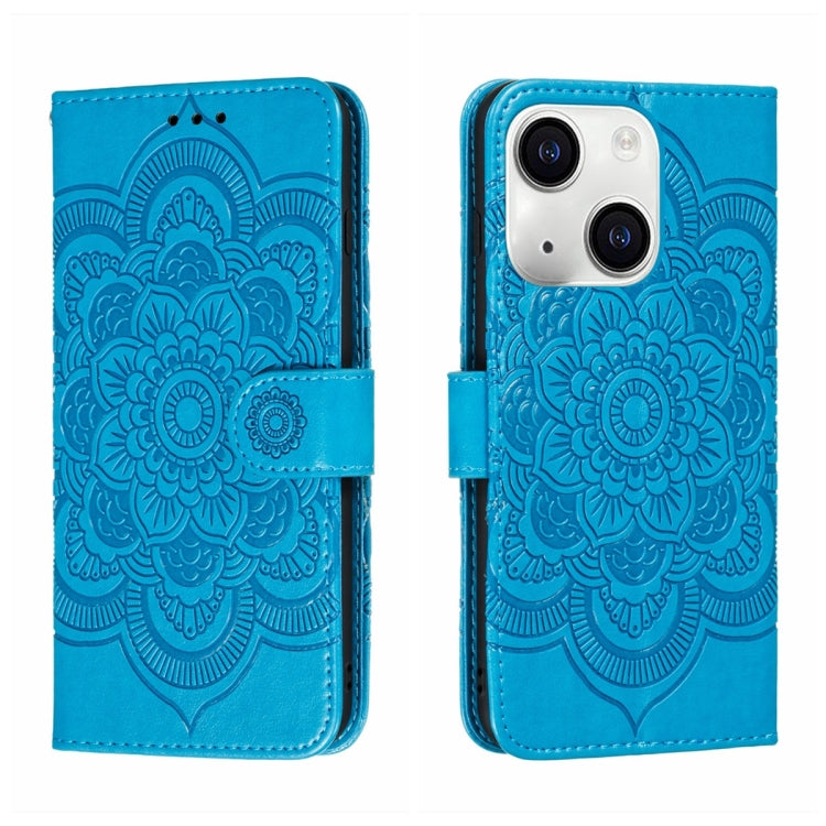 Sun Mandala Embossing Leather Phone Case