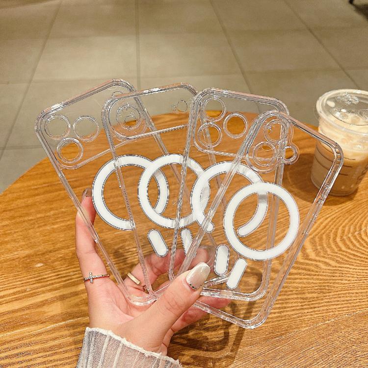 Fine Hole MagSafe Magnetic Clear Acrylic TPU Case
