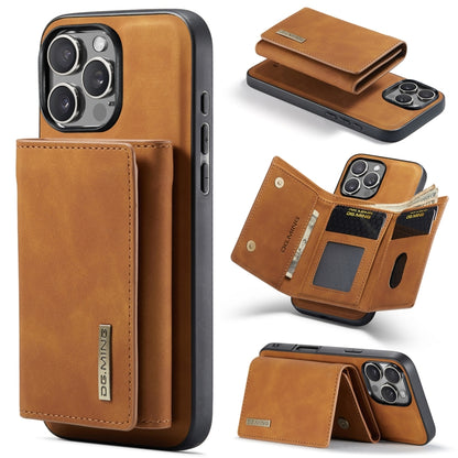 DG.MING M1 Series 3-Fold Multi Card Wallet Leather Phone Case
