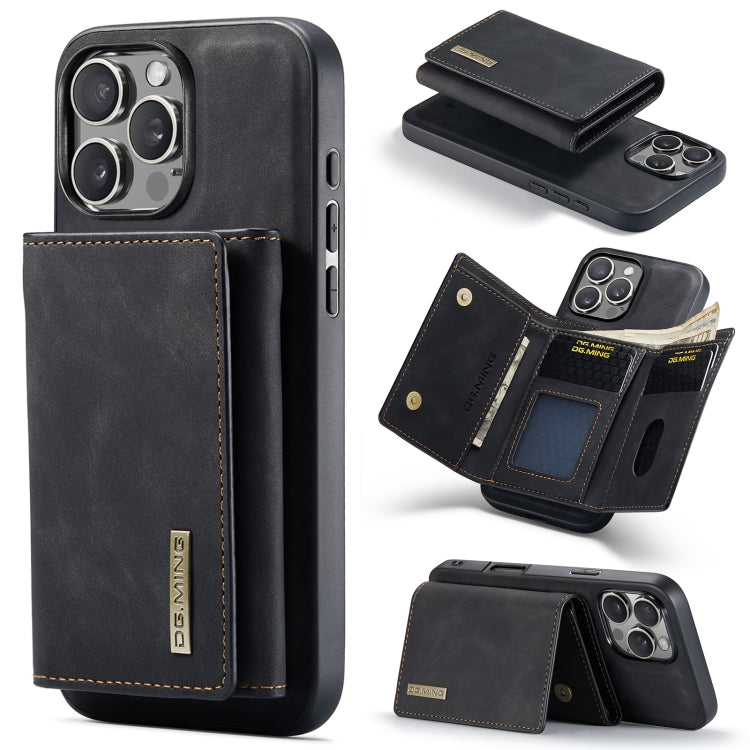 DG.MING M1 Series 3-Fold Multi Card Wallet Leather Phone Case