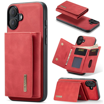 DG.MING M1 Series 3-Fold Multi Card Wallet Leather Phone Case