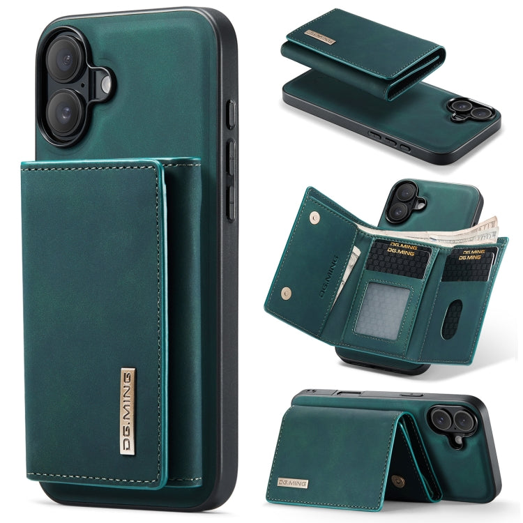 DG.MING M1 Series 3-Fold Multi Card Wallet Leather Phone Case