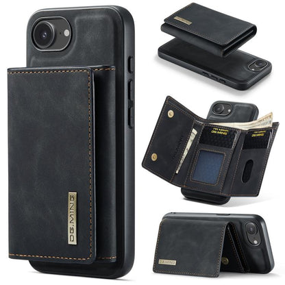 DG.MING M1 Series 3-Fold Multi Card Wallet Leather Phone Case
