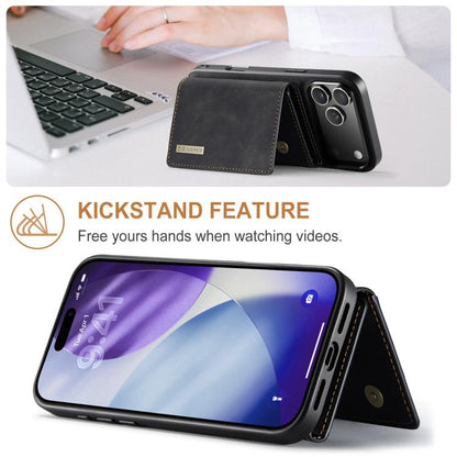 DG.MING M1 Series 3-Fold Multi Card Wallet Leather Phone Case