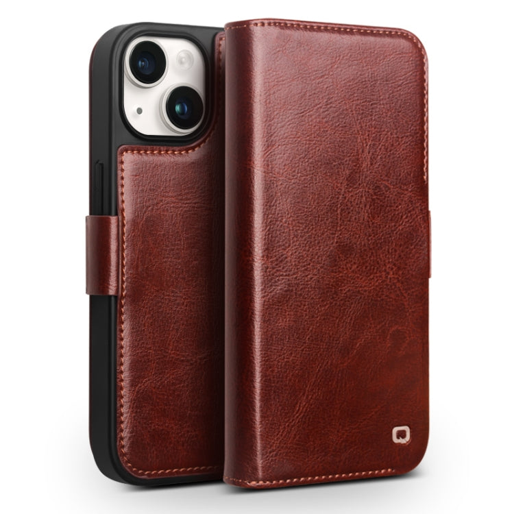 QIALINO Classic 103 Buckle Genuine Leather Phone Case