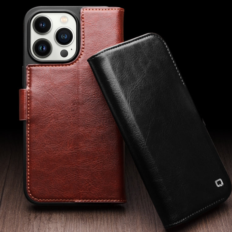 QIALINO Classic 103 Buckle Genuine Leather Phone Case