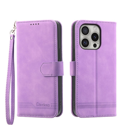 Dierfeng Dream Line TPU Hybrid PU Leather Phone Case