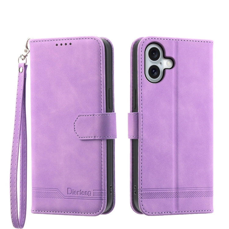 Dierfeng Dream Line TPU Hybrid PU Leather Phone Case