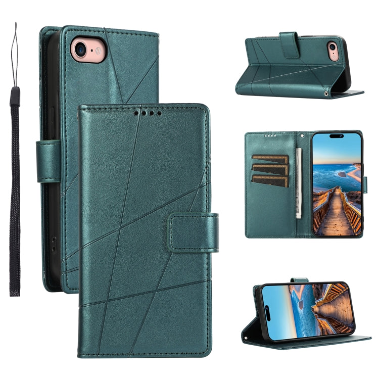 PU Genuine Leather Texture Embossed Line Phone Case