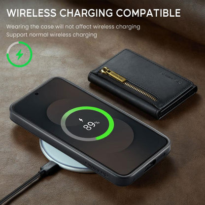 DG.MING M5 Series Zip RFID Multi Card Detachable Leather Phone Case