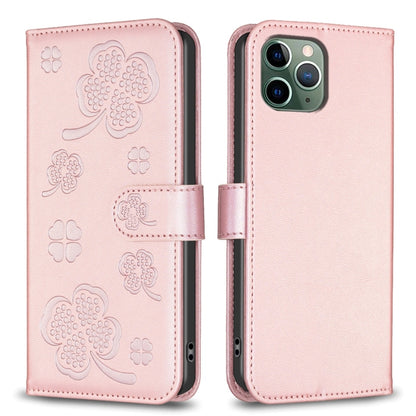 Four-leaf Embossed Leather Phone Case