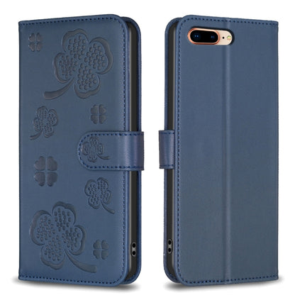 Four-leaf Embossed Leather Phone Case