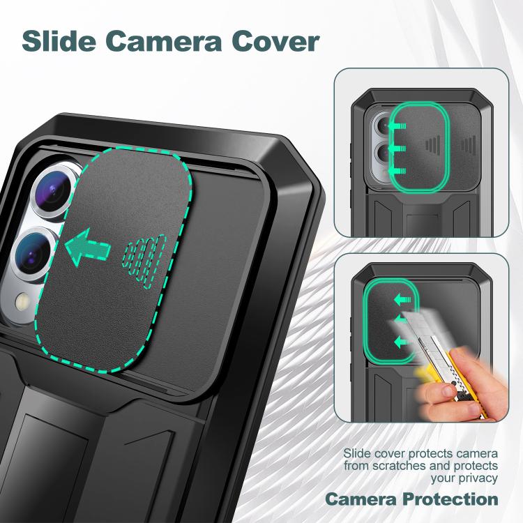 R-JUST Sliding Camera Life Waterproof Holder Phone Case