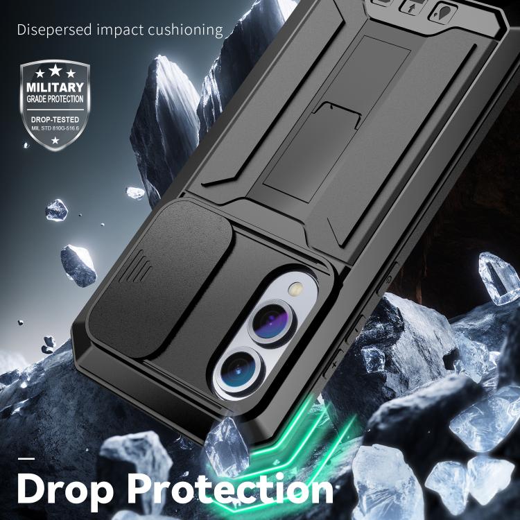 R-JUST Sliding Camera Life Waterproof Holder Phone Case
