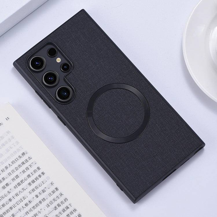 Magsafe Magnetic Ring Cloth Texture Phone Case