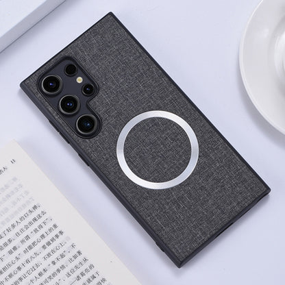 Magsafe Magnetic Ring Cloth Texture Phone Case