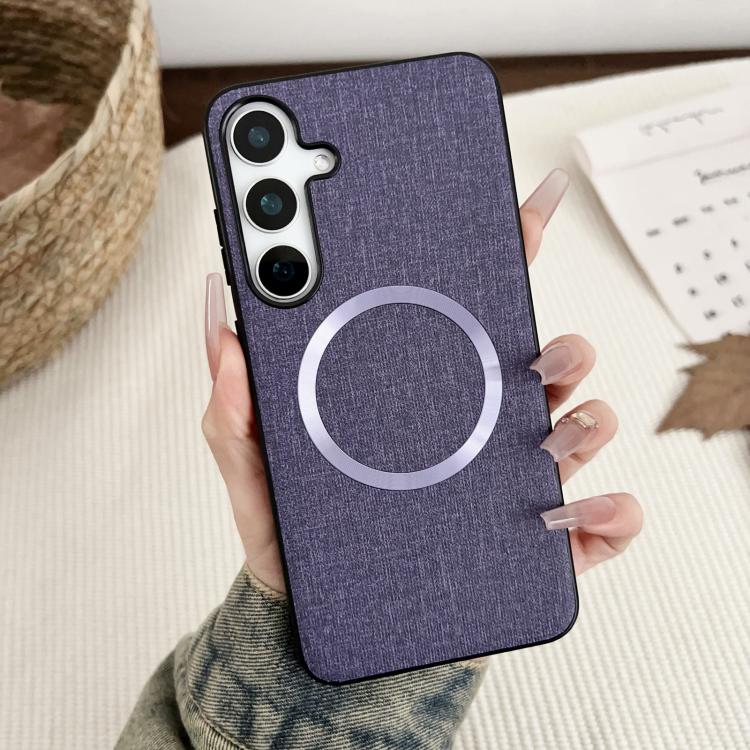 Magsafe Magnetic Ring Cloth Texture Phone Case