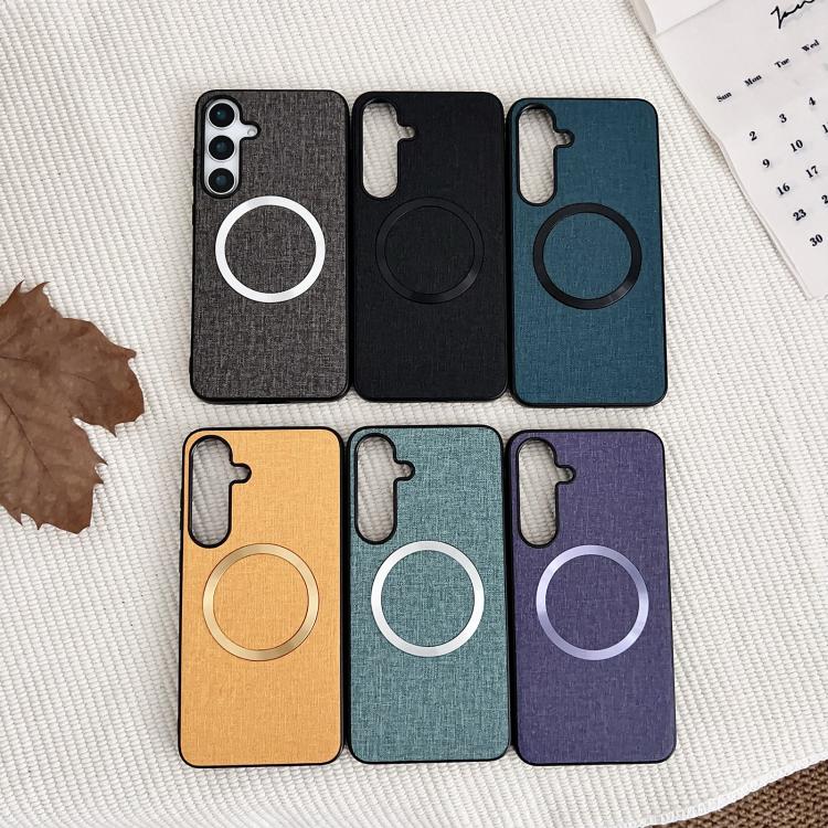 Magsafe Magnetic Ring Cloth Texture Phone Case