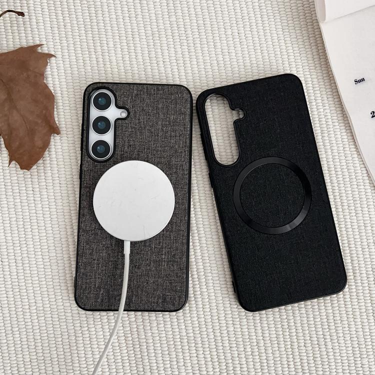 Magsafe Magnetic Ring Cloth Texture Phone Case