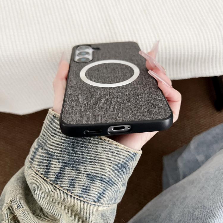 Magsafe Magnetic Ring Cloth Texture Phone Case