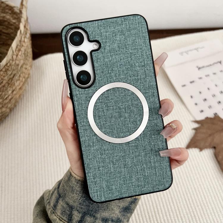 Magsafe Magnetic Ring Cloth Texture Phone Case