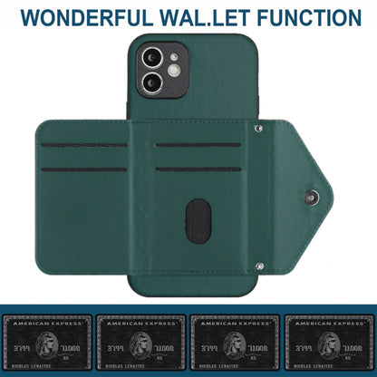 Rhombic Texture Card Bag RFID Phone Case with Long Lanyard