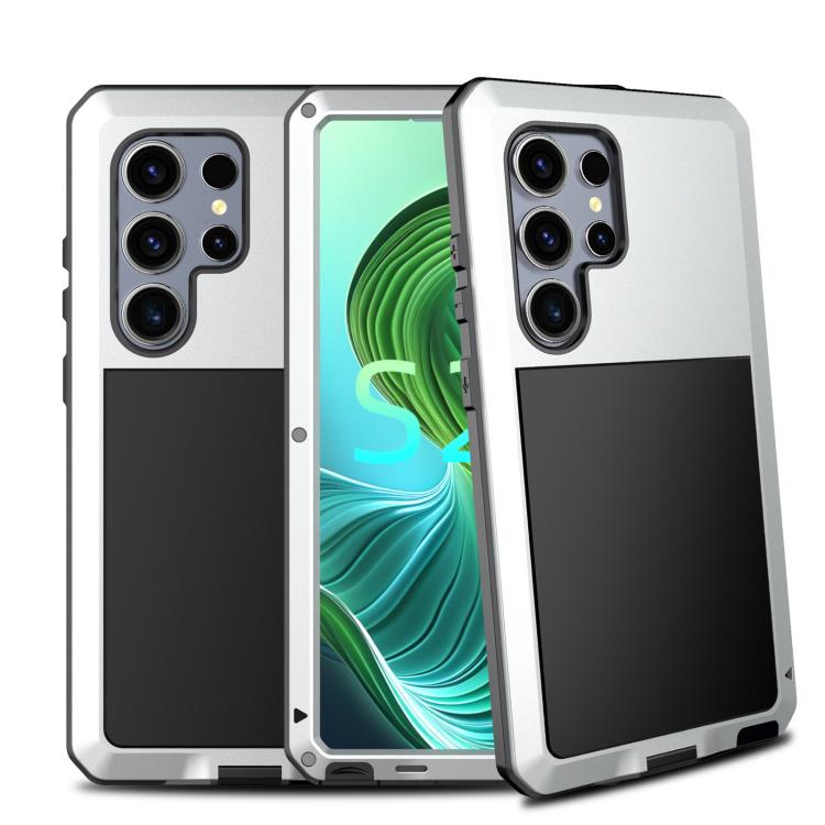 Shockproof Life Waterproof Silicone + Zinc Alloy Phone Case