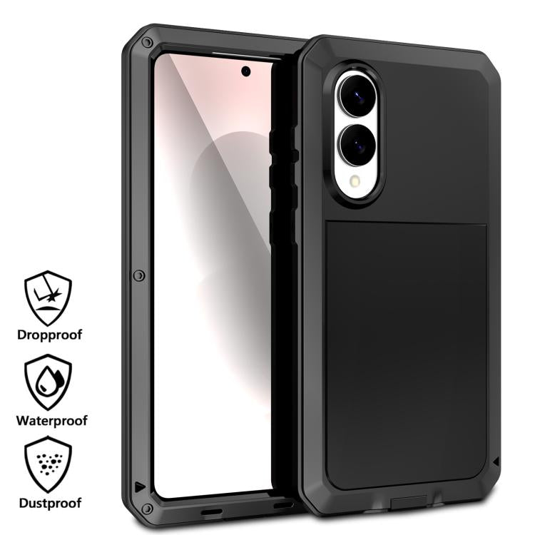 Shockproof Life Waterproof Silicone + Zinc Alloy Phone Case