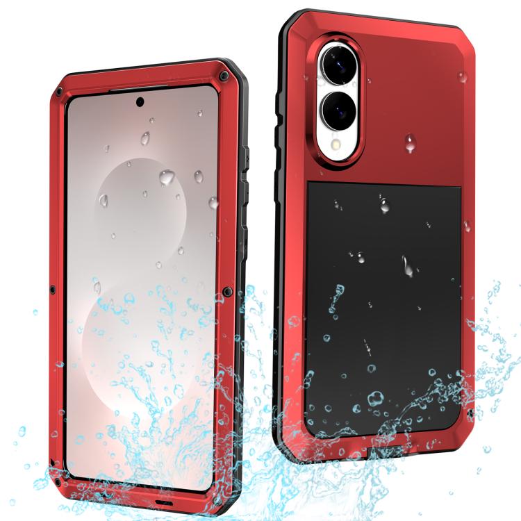 Shockproof Life Waterproof Silicone + Zinc Alloy Phone Case