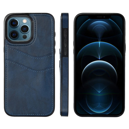 Litchi Leather Skin Card Slots Phone Case