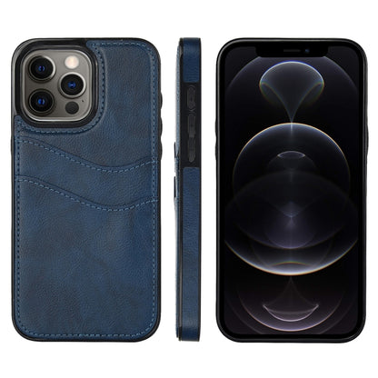 Litchi Leather Skin Card Slots Phone Case