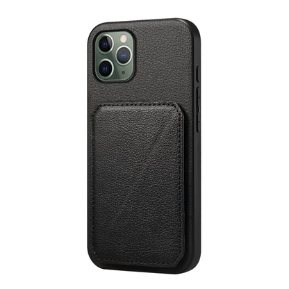 D04 Calf Texture Dual Card Slot Holder Phone Case