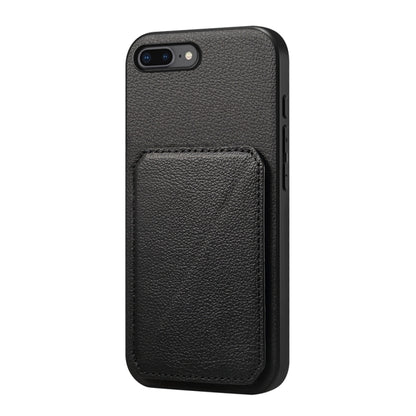 D04 Calf Texture Dual Card Slot Holder Phone Case
