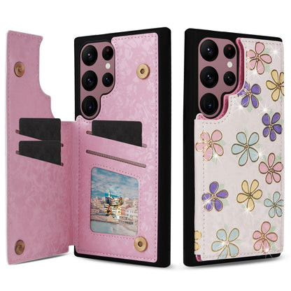 Printed Double Buckle RFID Anti-theft Phone Case