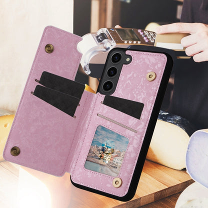 Printed Double Buckle RFID Anti-theft Phone Case