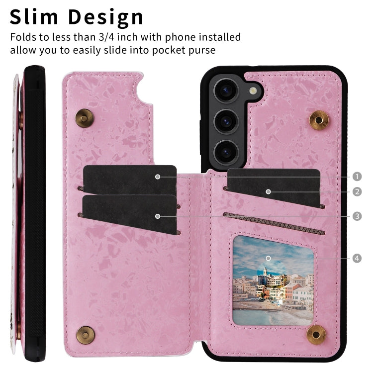 Printed Double Buckle RFID Anti-theft Phone Case