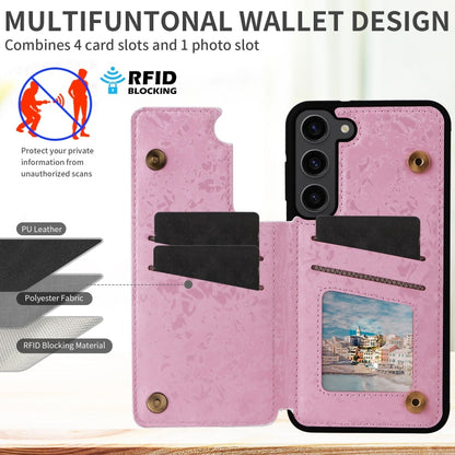 Printed Double Buckle RFID Anti-theft Phone Case