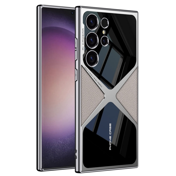 GKK Leather Electroplating Supersonic Speed Shockproof Phone Case