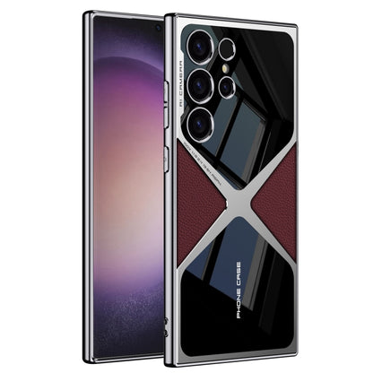 GKK Leather Electroplating Supersonic Speed Shockproof Phone Case