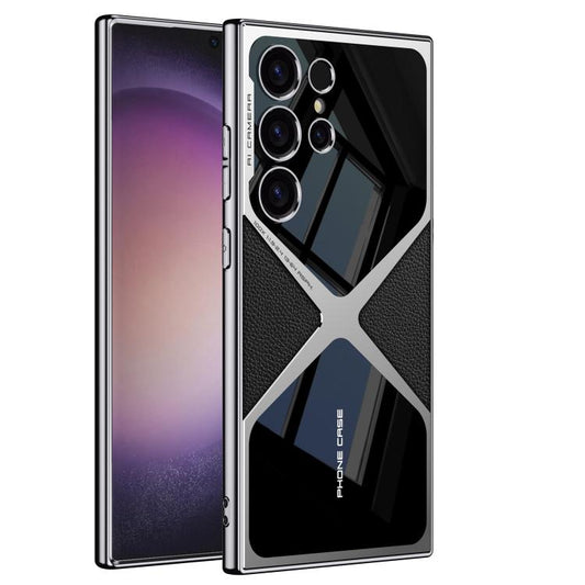 GKK Leather Electroplating Supersonic Speed Shockproof Phone Case