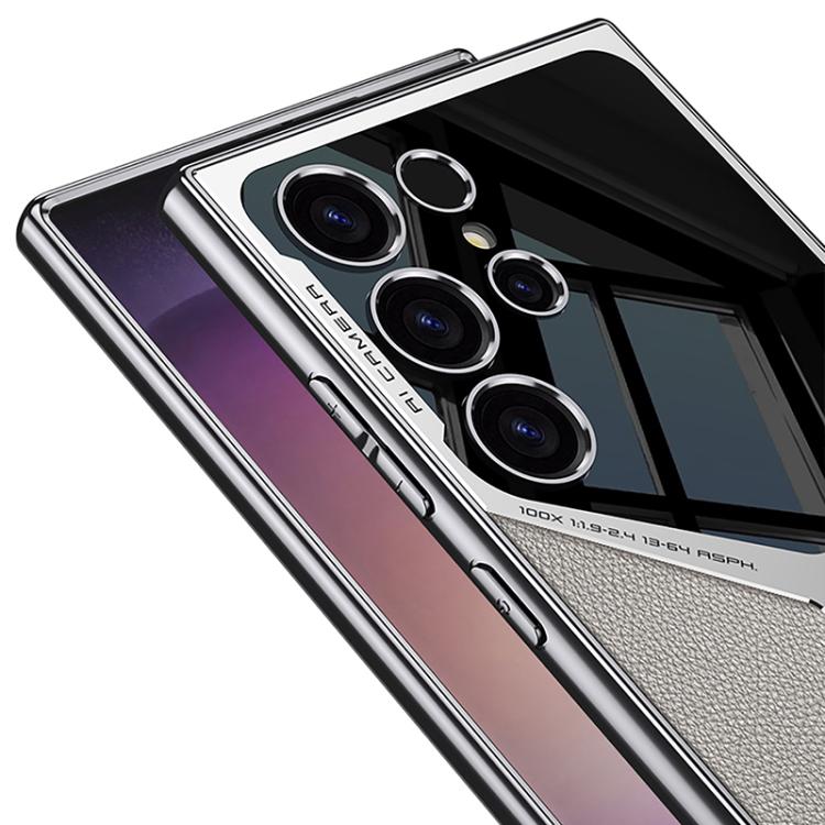 GKK Leather Electroplating Supersonic Speed Shockproof Phone Case