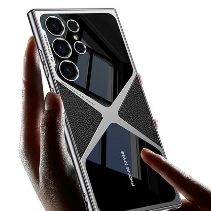 GKK Leather Electroplating Supersonic Speed Shockproof Phone Case